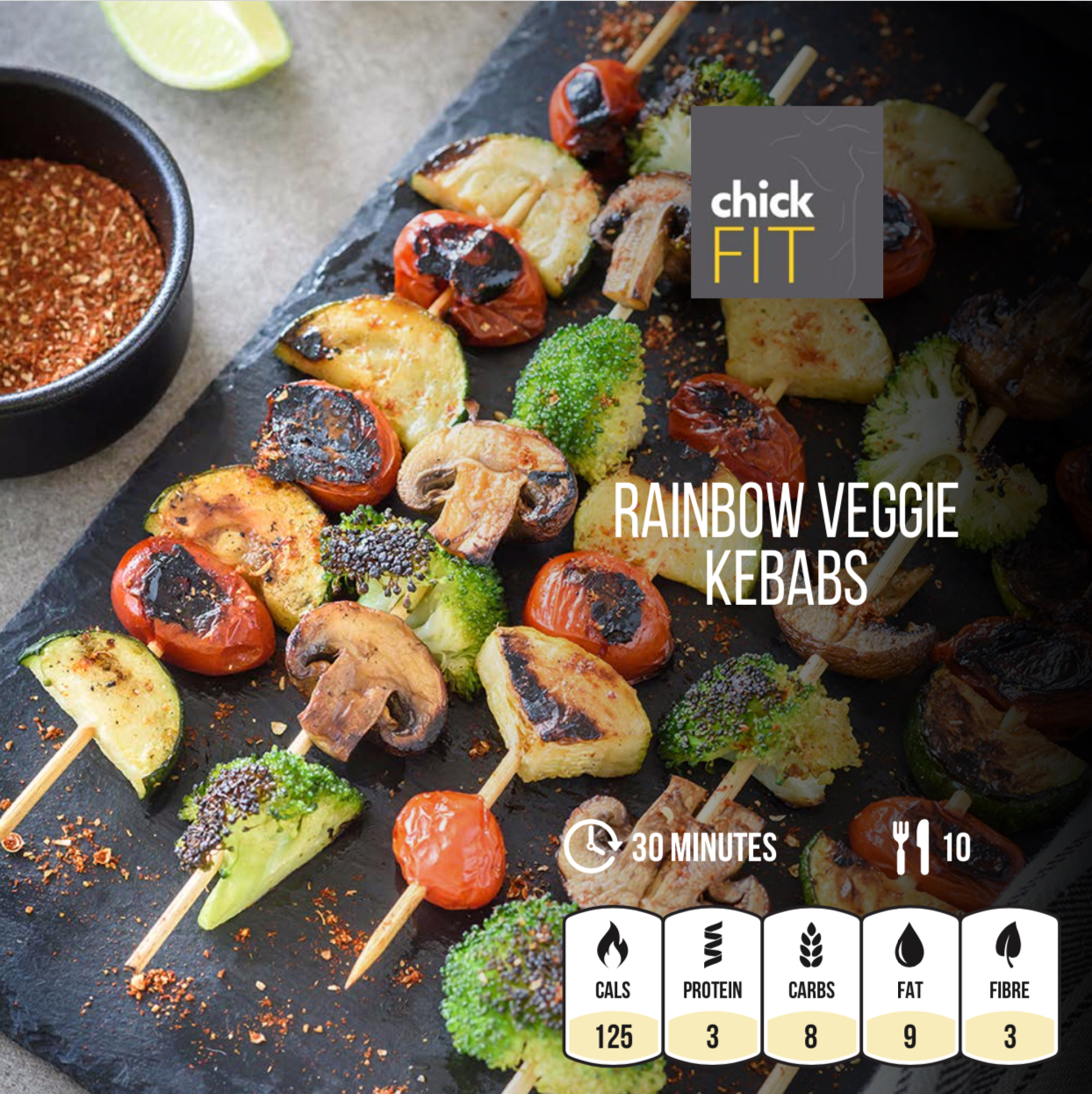 Rainbow Veggie Kebabs - Life Edit with Alix