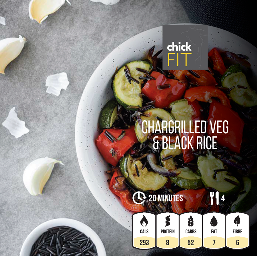 Chargrilled Veg Black Rice - Life Edit with Alix